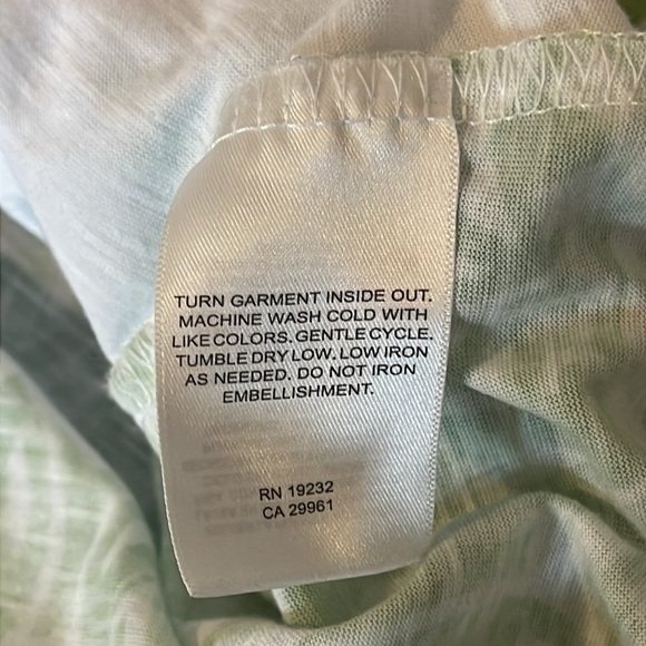 Alfred Dunner Green Blouse Size XL - Picture 4 of 6